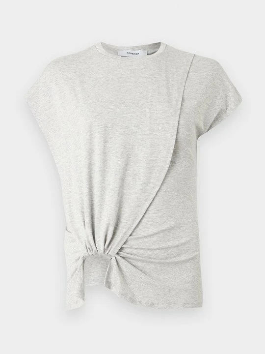 Zdjęcie produktu T-shirt basic Topshop szary melanż