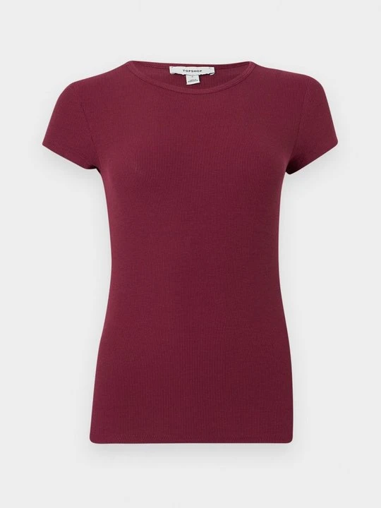 Zdjęcie produktu T-shirt basic Topshop bordowy