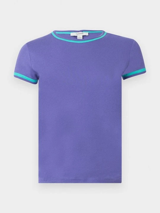 Zdjęcie produktu T-shirt basic Topshop fioletowy