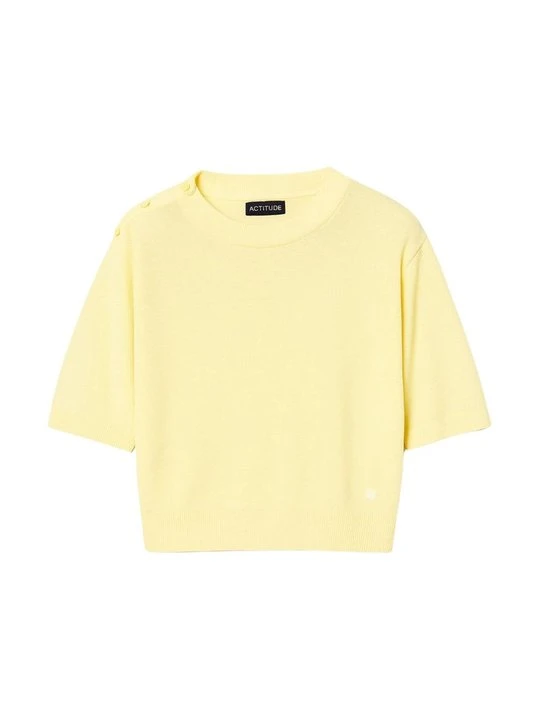 Zdjęcie produktu T-shirt basic TWINSET żółty