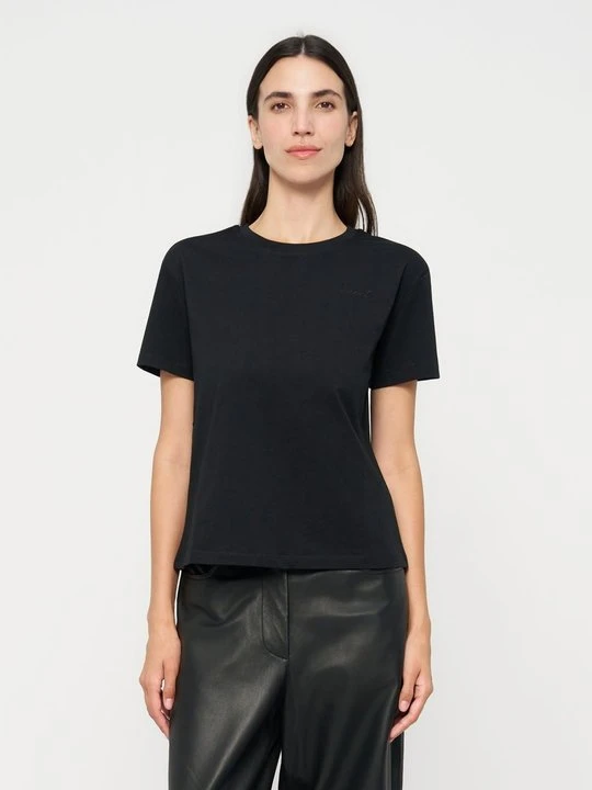 Zdjęcie produktu T-shirt basic TWINSET antracytowy melanż