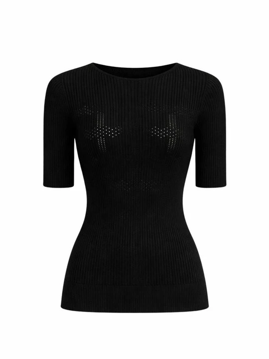 Zdjęcie produktu T-shirt basic TWINSET czarny
