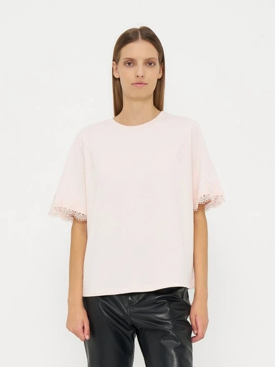 Zdjęcie produktu T-shirt basic TWINSET morelowy