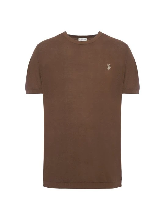 Zdjęcie produktu T-shirt basic U.S. POLO ASSN. brązowy