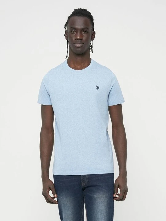 Zdjęcie produktu T-shirt basic U.S. POLO ASSN. niebieski melanż