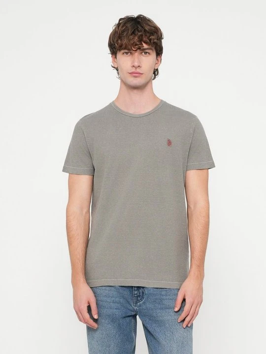 Zdjęcie produktu T-shirt basic U.S. POLO ASSN. jasnoniebieski melanż