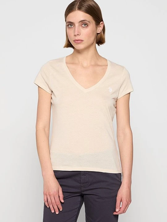 Zdjęcie produktu T-shirt basic U.S. POLO ASSN. beżowy