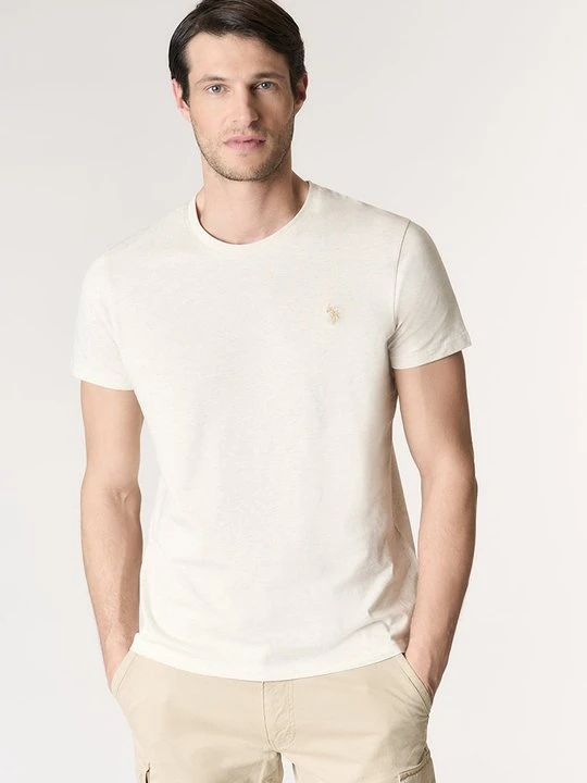 Zdjęcie produktu T-shirt basic U.S. POLO ASSN. mleczny