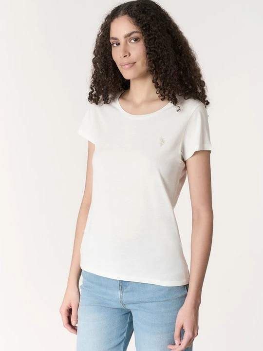 Zdjęcie produktu T-shirt basic U.S. POLO ASSN. mleczny