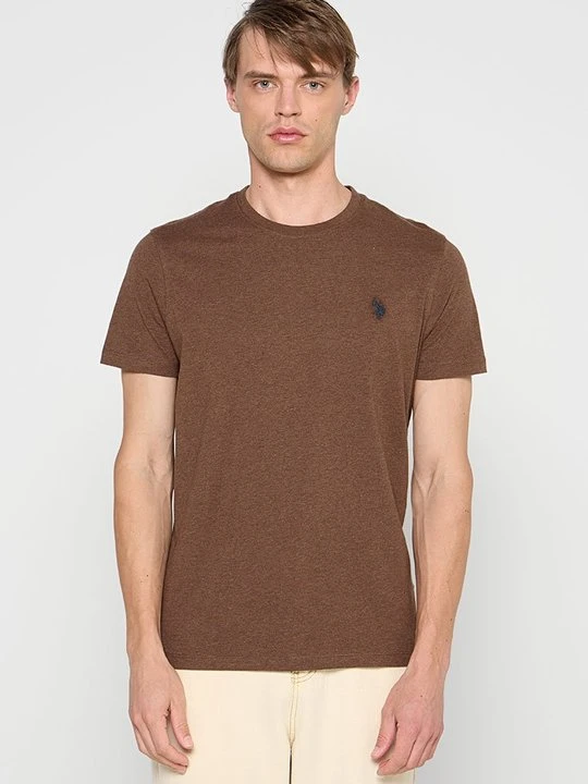 Zdjęcie produktu T-shirt basic U.S. POLO ASSN. brązowy