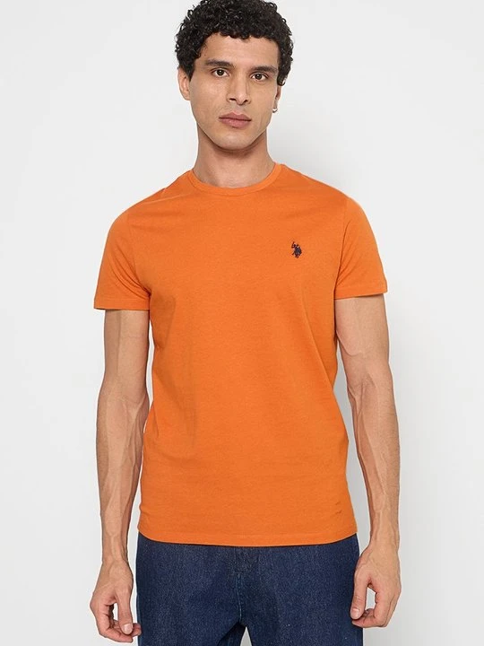 Zdjęcie produktu T-shirt basic U.S. POLO ASSN. pomarańczowy