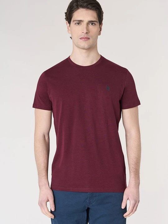 Zdjęcie produktu T-shirt basic U.S. POLO ASSN. bordowy
