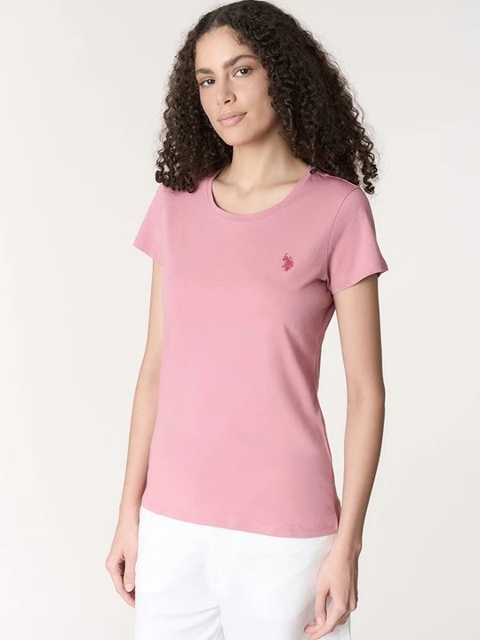 Zdjęcie produktu T-shirt basic U.S. POLO ASSN. jasnoróżowy