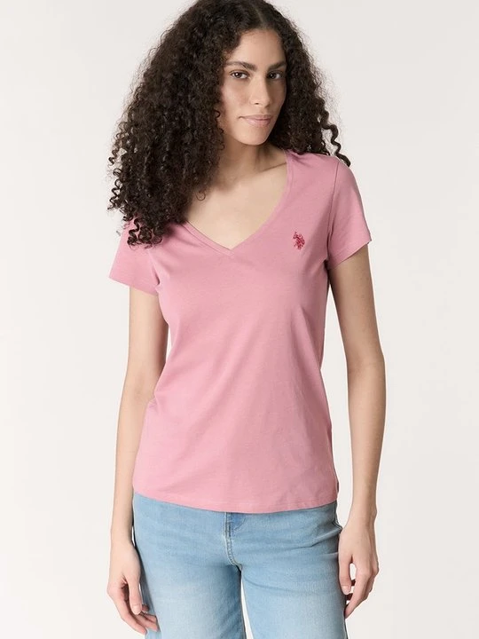 Zdjęcie produktu T-shirt basic U.S. POLO ASSN. jasnoróżowy