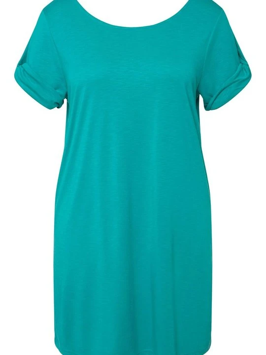 Zdjęcie produktu T-shirt basic ULLA POPKEN turkusowy