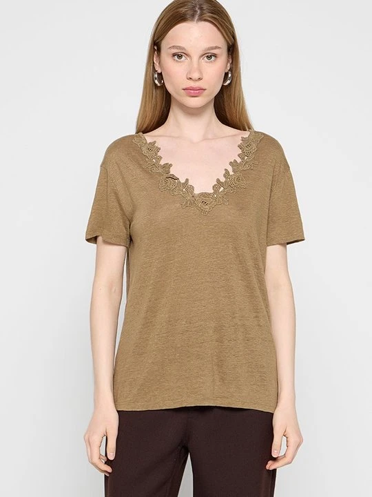 Zdjęcie produktu T-shirt basic Vanessa Bruno khaki