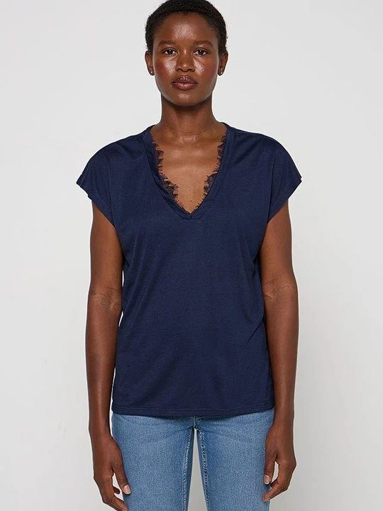 Zdjęcie produktu T-shirt basic Vero Moda granatowy