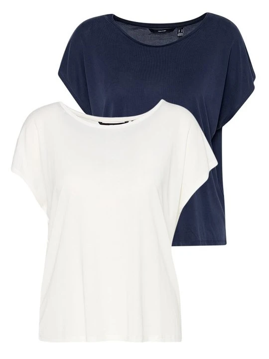 Zdjęcie produktu T-shirt basic Vero Moda niebieski