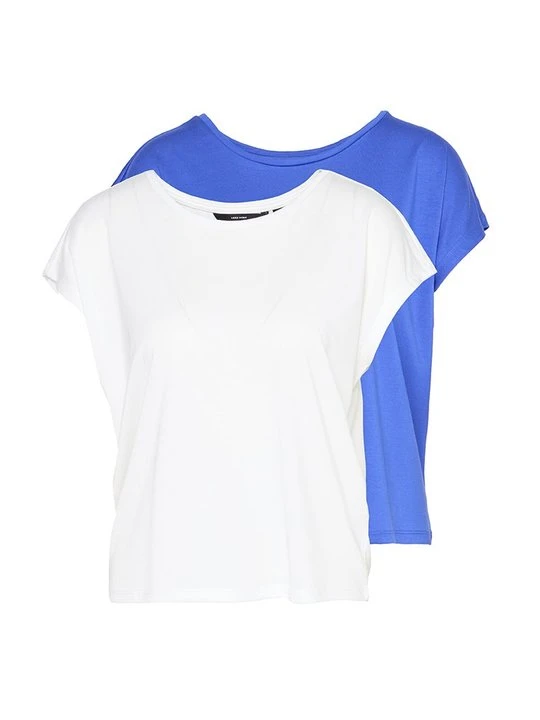 Zdjęcie produktu T-shirt basic Vero Moda niebieski