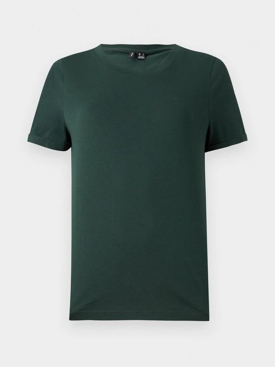 Zdjęcie produktu T-shirt basic Vero Moda ciemnozielony