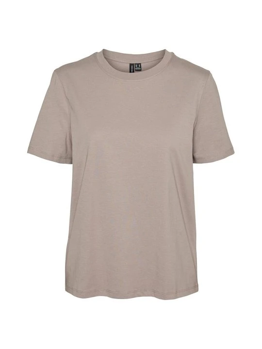 Zdjęcie produktu T-shirt basic Vero Moda brązowy