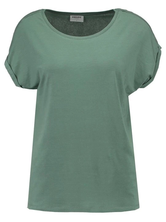 Zdjęcie produktu T-shirt basic Vero Moda ciemnozielony