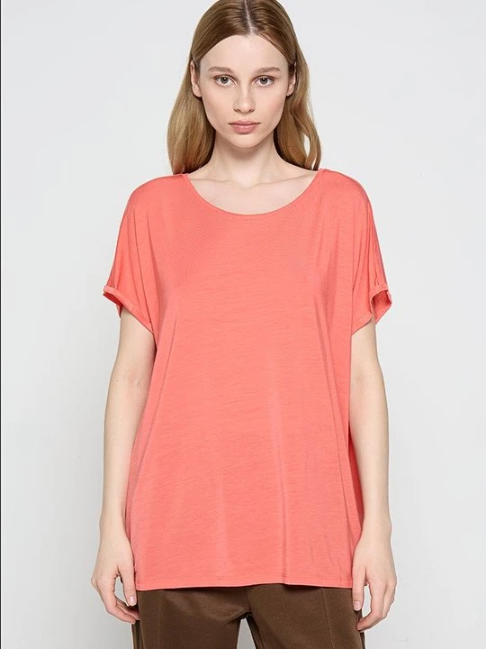 Zdjęcie produktu T-shirt basic Vero Moda łososiowy
