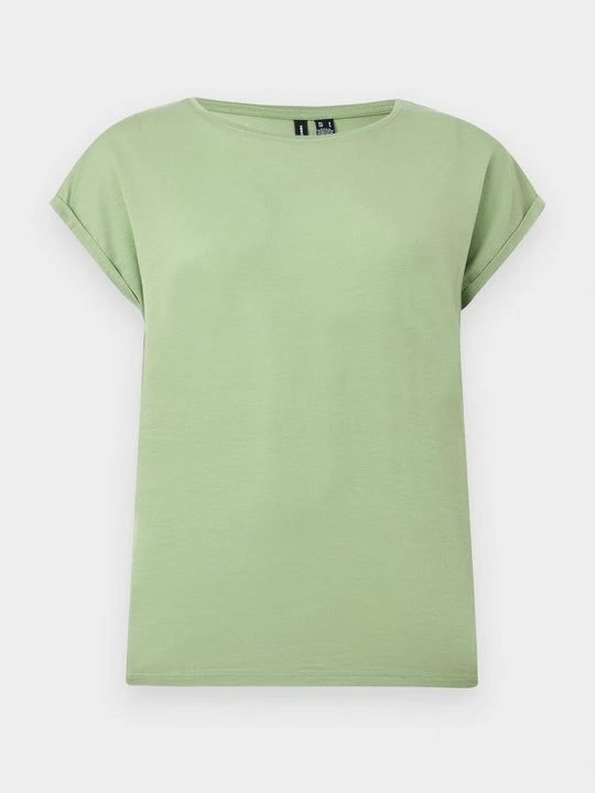 Zdjęcie produktu T-shirt basic Vero Moda jasnozielony melanż