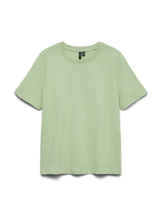 Zdjęcie produktu T-shirt basic Vero Moda jasnozielony melanż