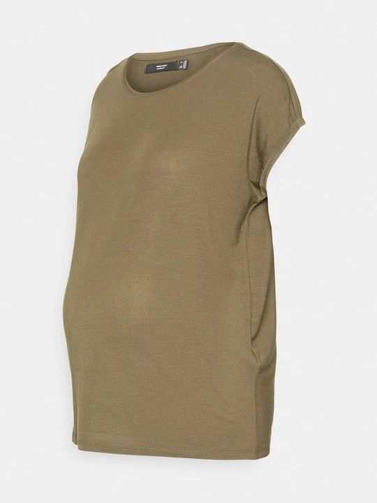 Zdjęcie produktu T-shirt basic Vero Moda ciemnozielony