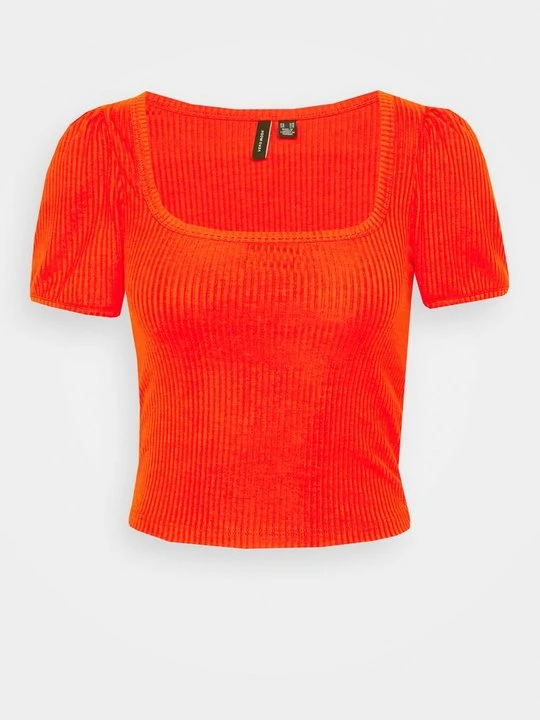 Zdjęcie produktu T-shirt basic Vero Moda czerwony