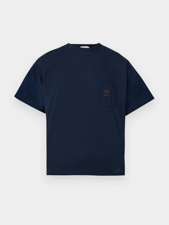Zdjęcie produktu T-shirt basic Versace granatowy
