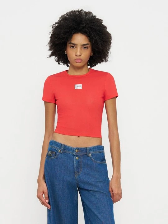 Zdjęcie produktu T-shirt basic Versace Jeans Couture czerwony