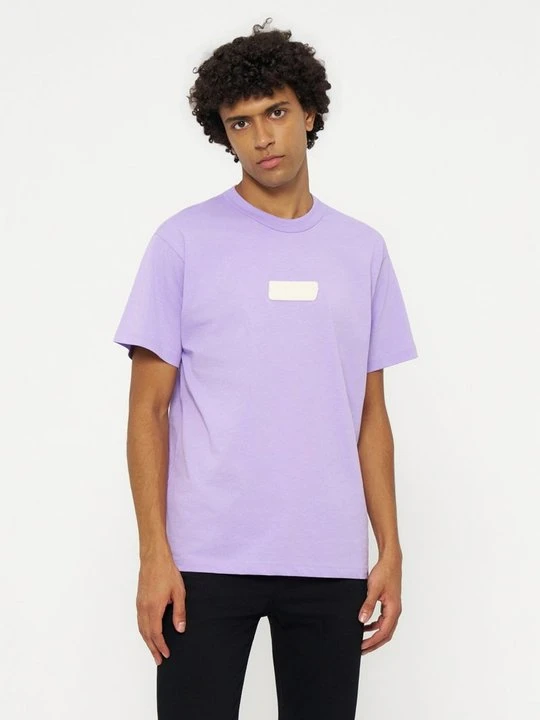 Zdjęcie produktu T-shirt basic Versace Jeans Couture liliowy