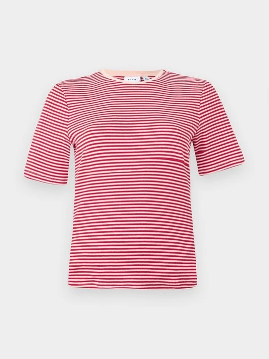 Zdjęcie produktu T-shirt basic Vila czerwony