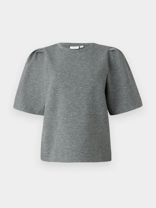 Zdjęcie produktu T-shirt basic Vila szary melanż