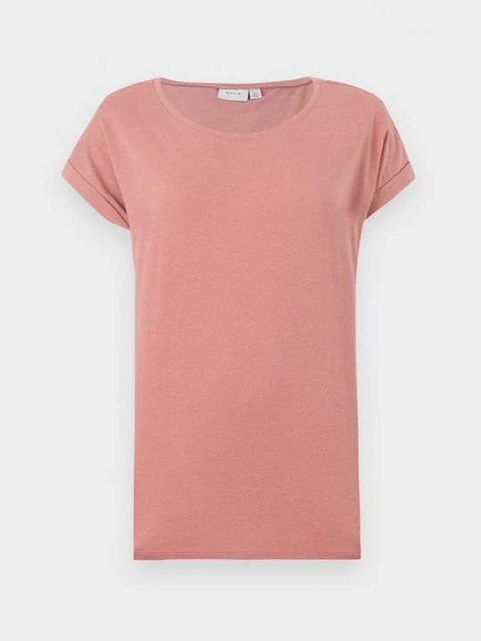 Zdjęcie produktu T-shirt basic Vila jasnoróżowy