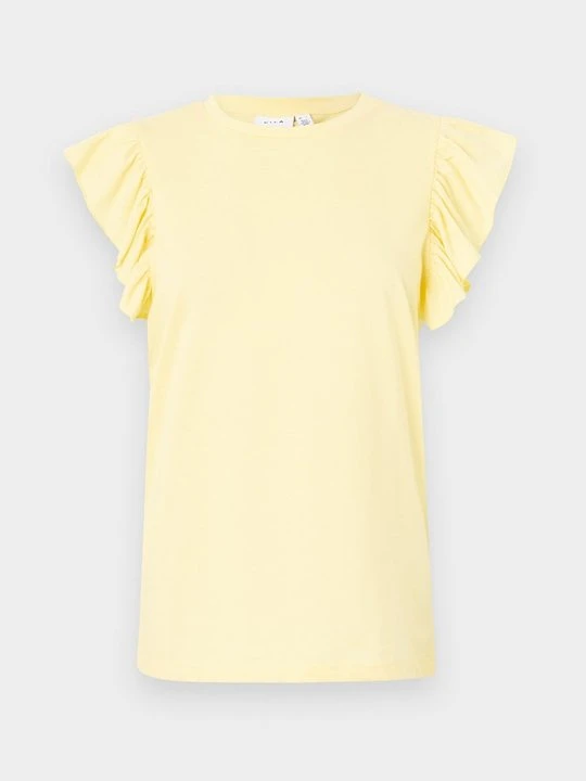 Zdjęcie produktu T-shirt basic Vila jasnożółty