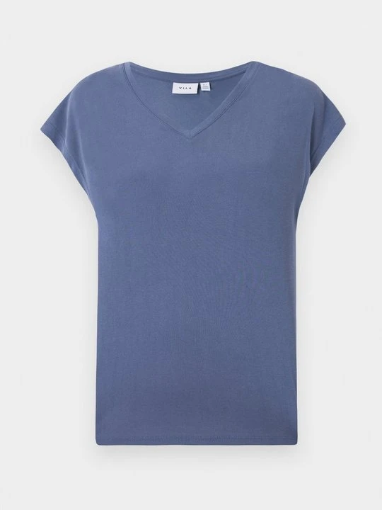Zdjęcie produktu T-shirt basic Vila niebieski