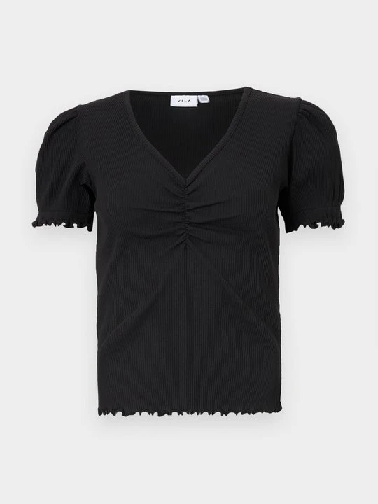 Zdjęcie produktu T-shirt basic Vila czarny