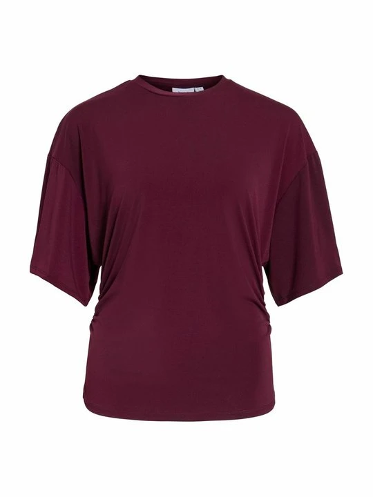Zdjęcie produktu T-shirt basic Vila bordowy
