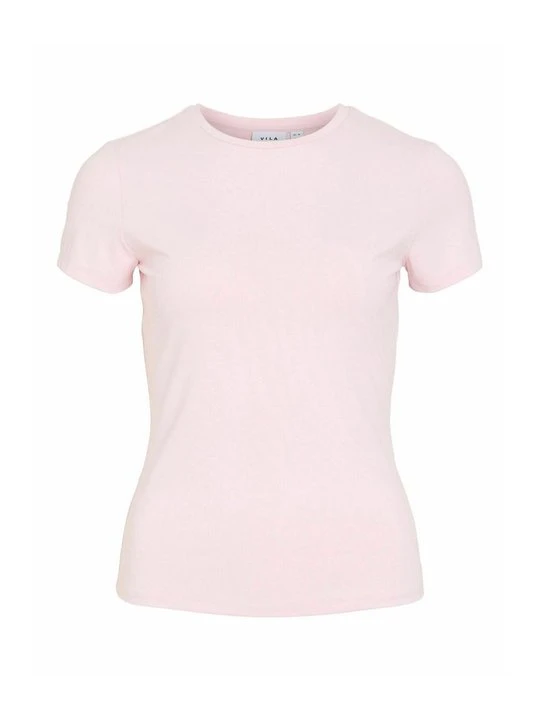 Zdjęcie produktu T-shirt basic Vila czerwony melanż
