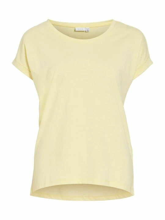 Zdjęcie produktu T-shirt basic Vila jasnożółty
