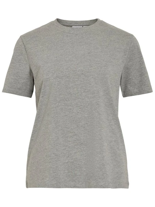 Zdjęcie produktu T-shirt basic Vila szary melanż
