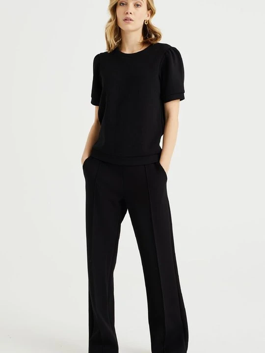 Zdjęcie produktu T-shirt basic WE Fashion czarny
