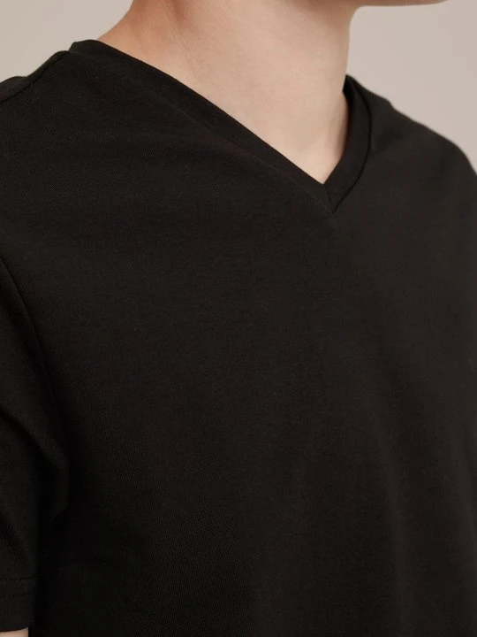 Zdjęcie produktu T-shirt basic WE Fashion czarny