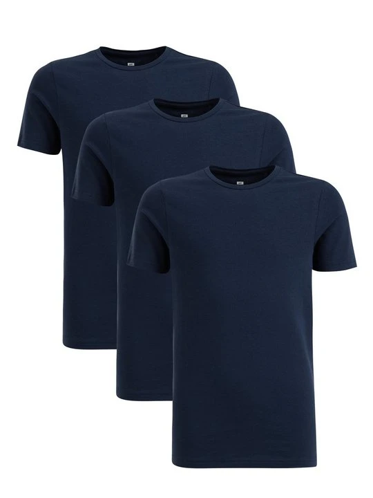 Zdjęcie produktu T-shirt basic WE Fashion granatowy