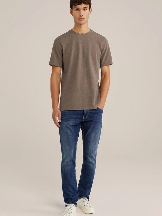 Zdjęcie produktu T-shirt basic WE Fashion brązowy