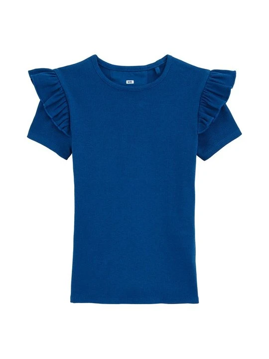 Zdjęcie produktu T-shirt basic WE Fashion granatowy melanż
