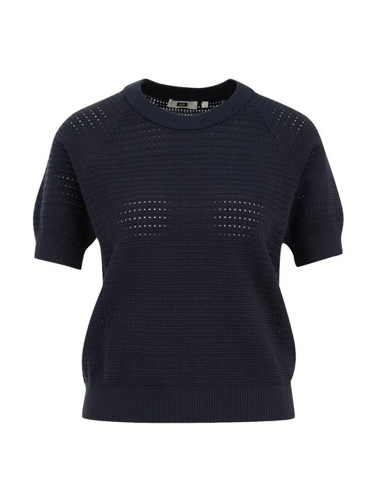 Zdjęcie produktu T-shirt basic WE Fashion granatowy melanż